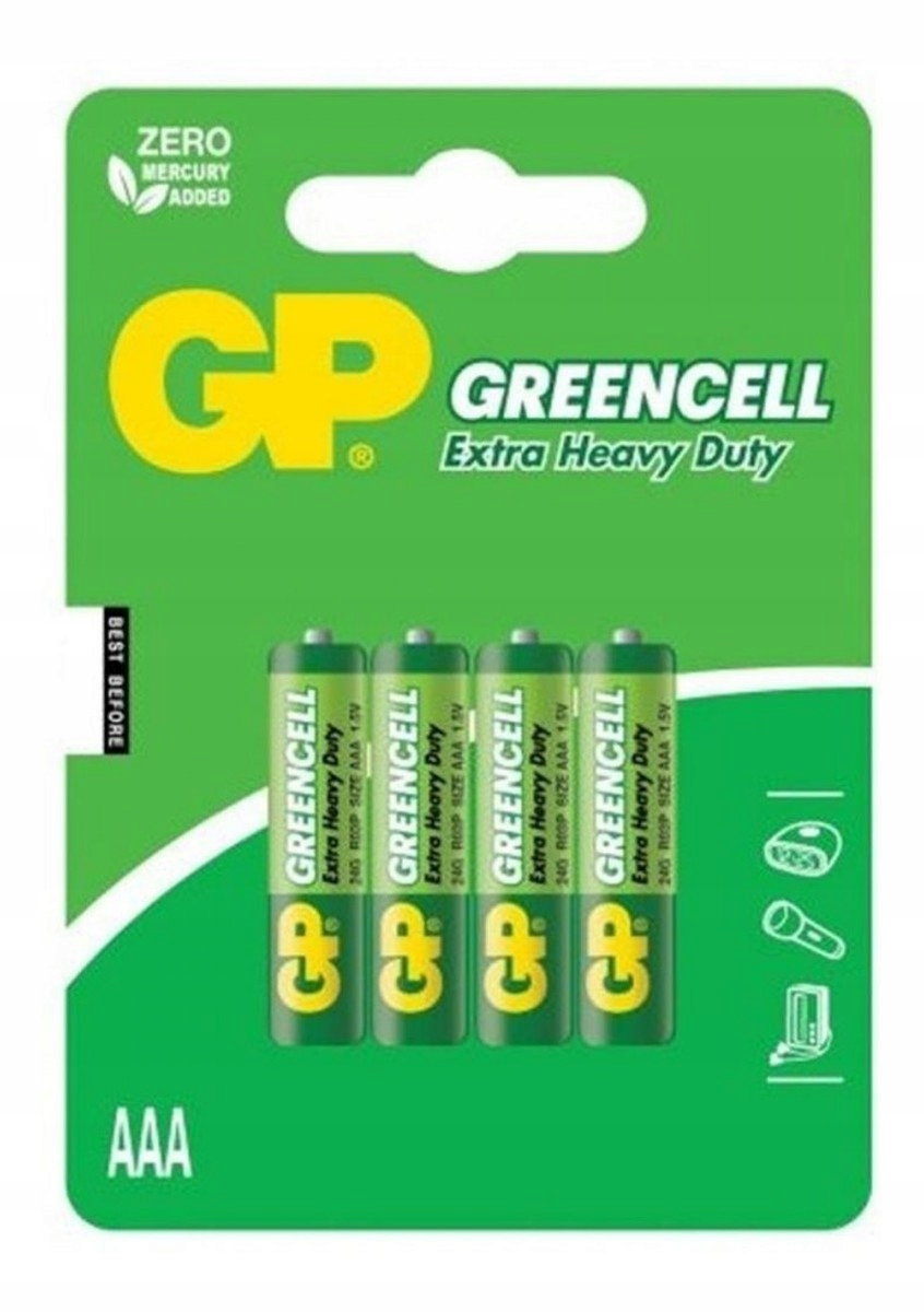 Gp Battery Greencell Bateria cynkowo – chlorkowa Aaa R03 (4)
