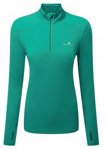 Ronhill Wmn's Life Practice 1/2 Zip Tee Vine/flu Rozmiar L