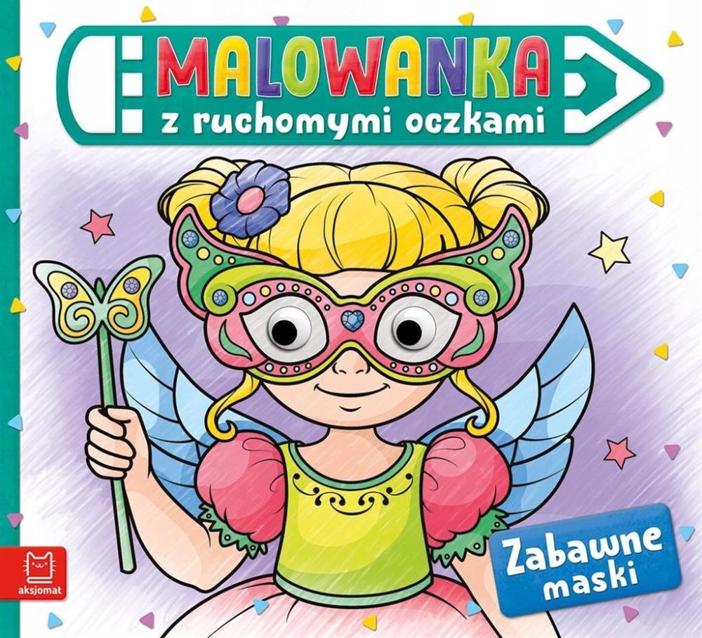 

Malowanka Z Ruchomymi Oczkami. Zabawne Maski