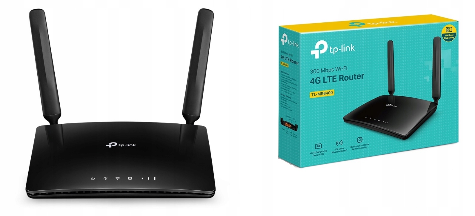 Bezdrôtový router 4G Lte, štandard N, 300 Mb/s TL-MR6400 Tp-link