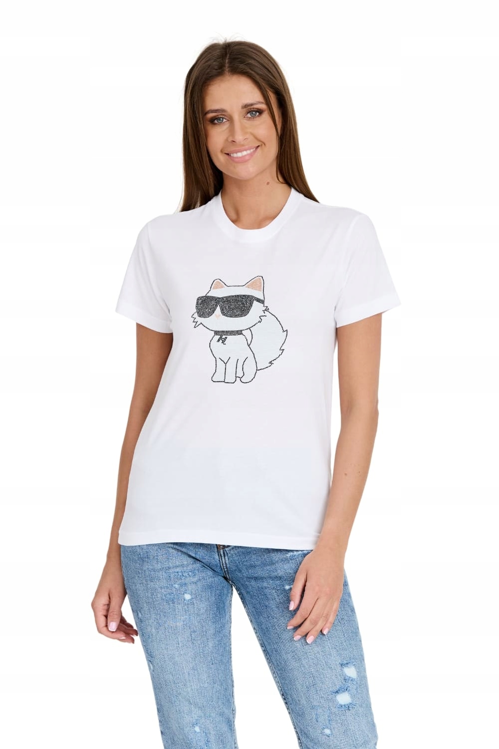 Karl Lagerfeld Bílé tričko Ikonik 2.0 Xs