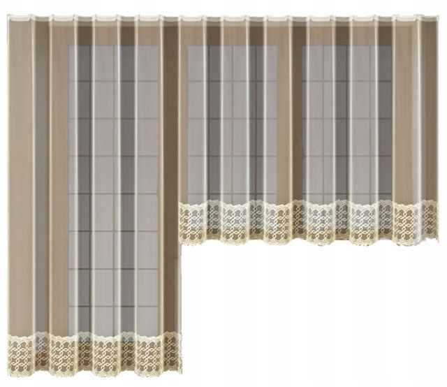 

Mg Firana 20449 siatka haft Krem 200x240 taśma