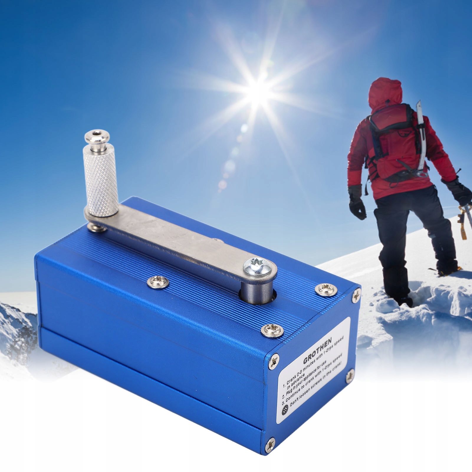 Nouzová Nabíječka Ruční Klika Power Dynamo S Cob Lampou