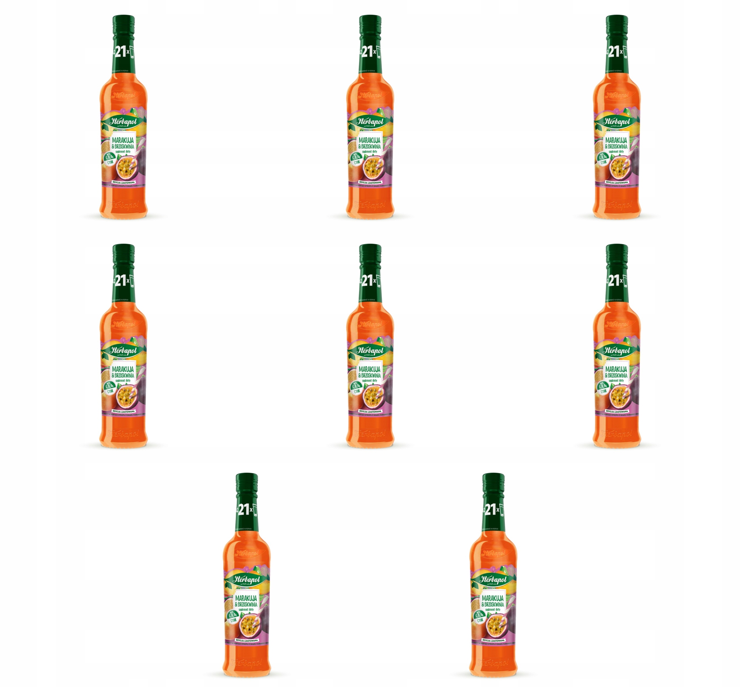 Marakuja s broskví – doplněk stravy Herbapol Lublin 420 ml X8