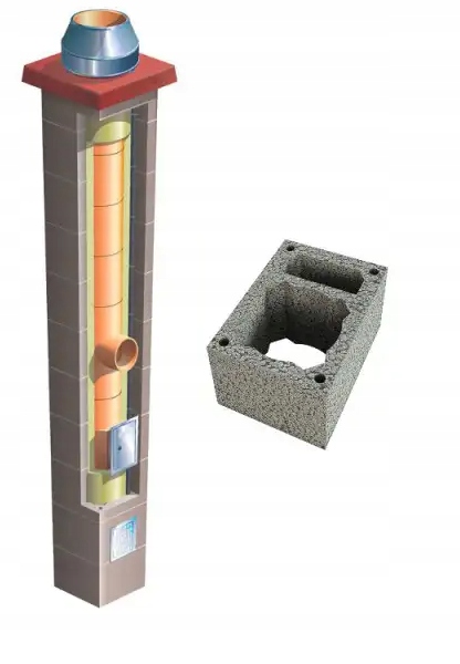Keramický systémový komín Brata Premium Sw fi 160 9 m 36x50 cm, zateplený