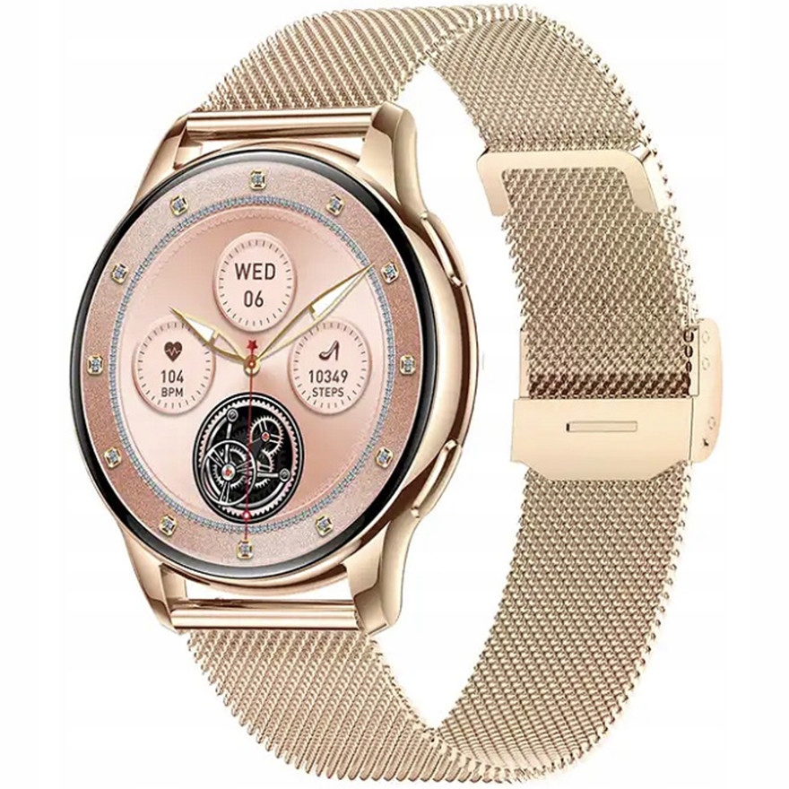 Chytré Hodinky Dámské hodinky Hagen HB13.110.1410 růžové zlato náramek