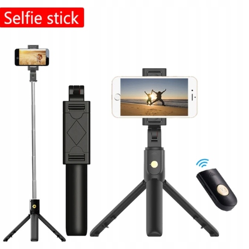 KIJEK DO SELFIE STICK DO IPHONE APPLE BLUETOOTH STATYW Z PILOTEM SOLIDNY Długość maksymalna 70 cm