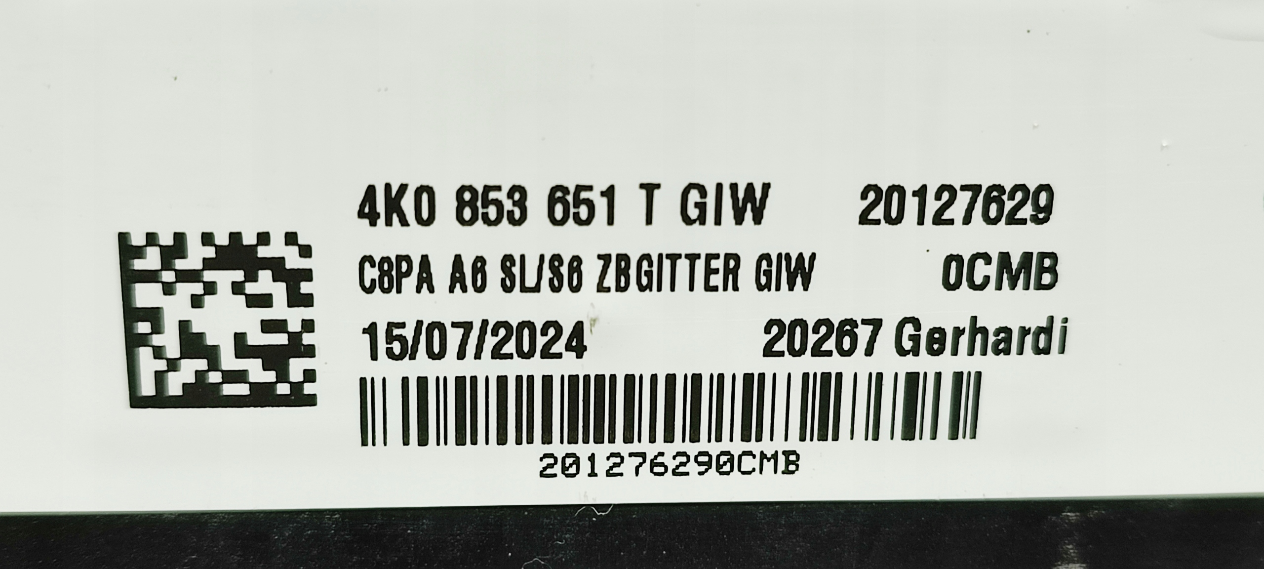 Audi A6 Kühlergrill FRONTGRILL Kühlergitter 4K0853651T - Thumbnail 7