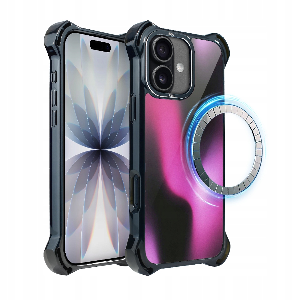 Pouzdro Ibizu DropGuard Ultra iPhone 17 s MagSafe, Magenta Flow