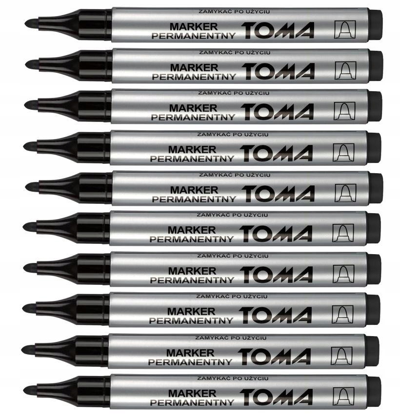 

Marker permanentny Toma TO-090 czarny 10 Sztuk *