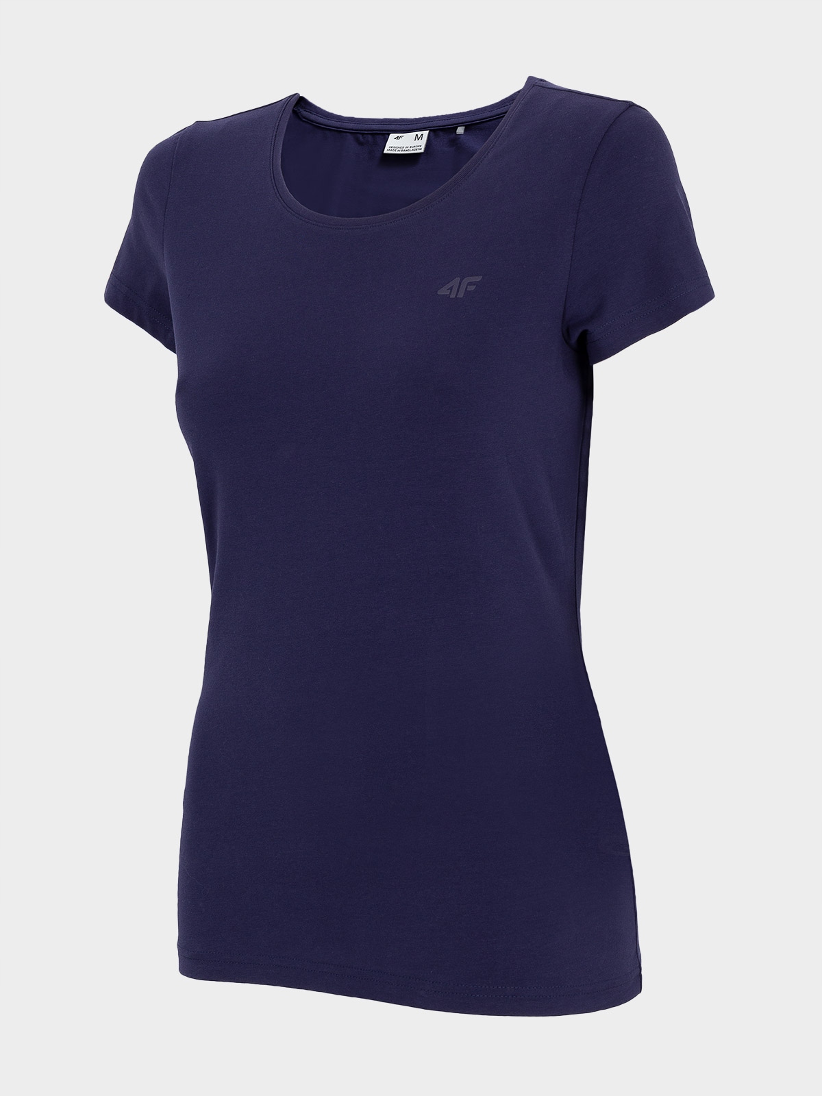 Koszulka Damska 4F T-shirt Podkoszulka Z Krótkim Rękawem Bawełniana r. Xs