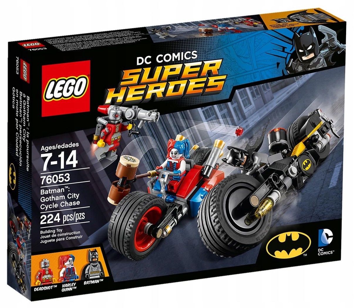 Lego 76053 DC Heroes Pościg w Gotham City Batman Harley Quinn