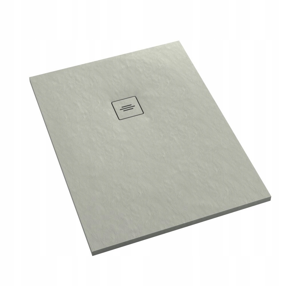 Nízká obdélníková kompozitní sprchová vanička Schedline Protos Cement Stone 100x80