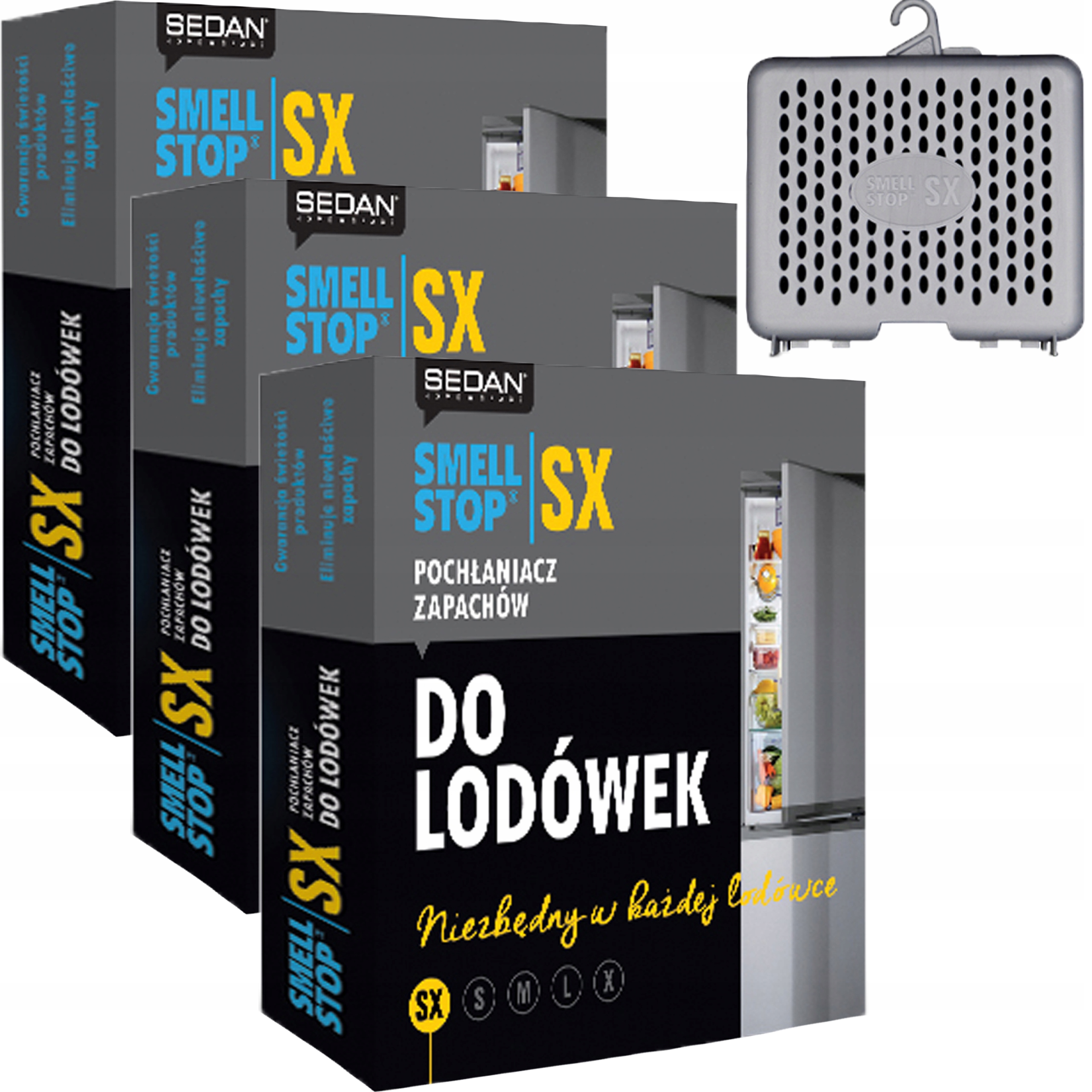 Levně 3x Pohlcovač Pachů Sx Pro Ledničky Chladničky Aktivní Uhlí Smell Stop
