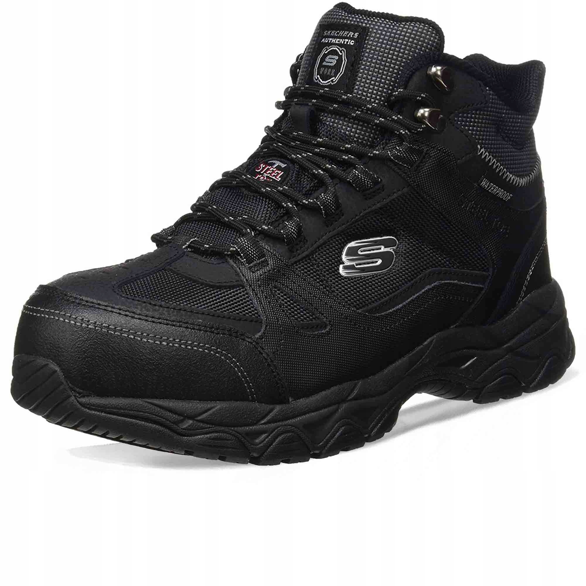 SKECHERS WORK MEN'S WORK SHOES LEATHER 44 1JEB