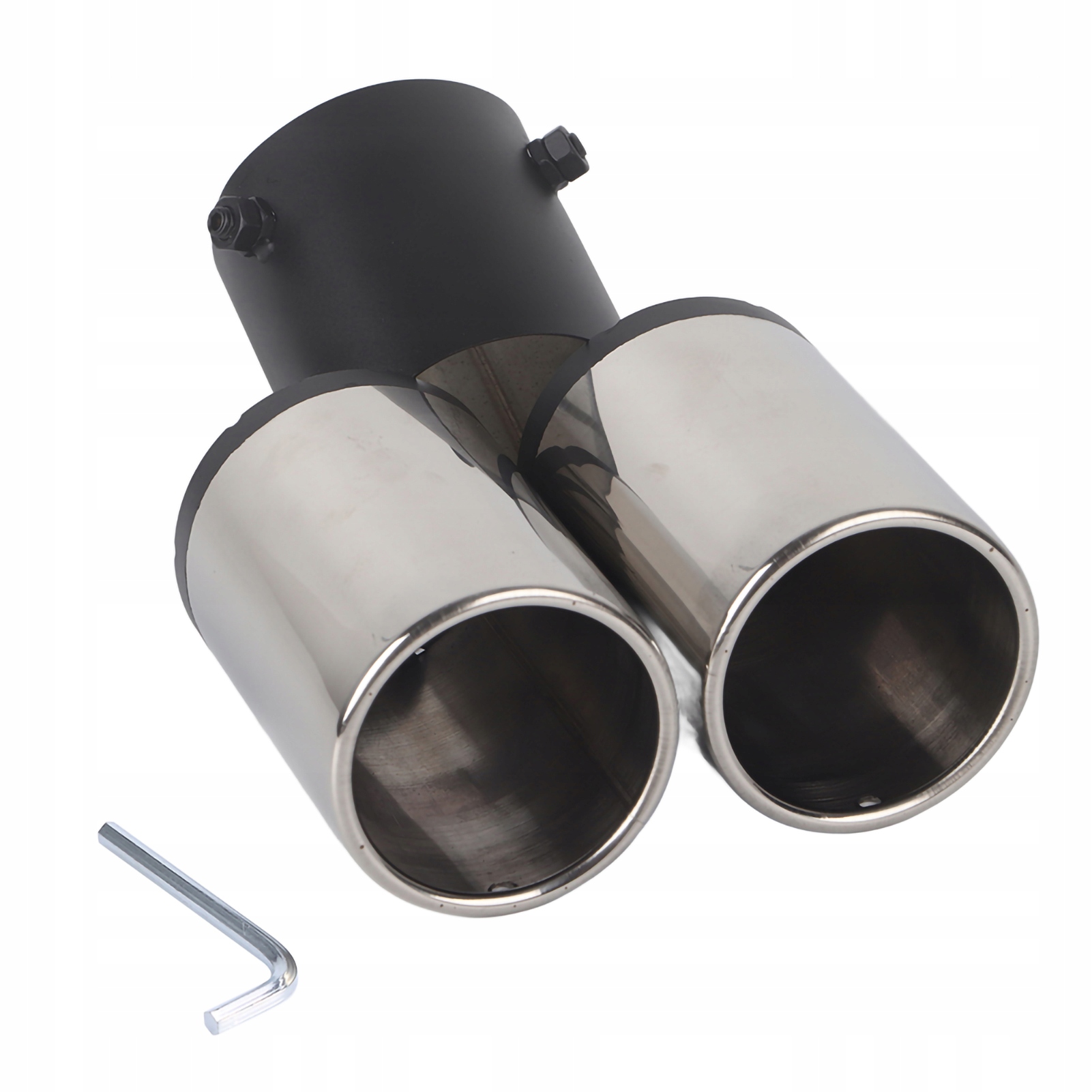 KOŃCÓWKA WYDECHU TŁUMIKA NAKŁADKA PODWÓJNA RURA WYDECHOWA 55*62*160MM Stan opakowania oryginalne