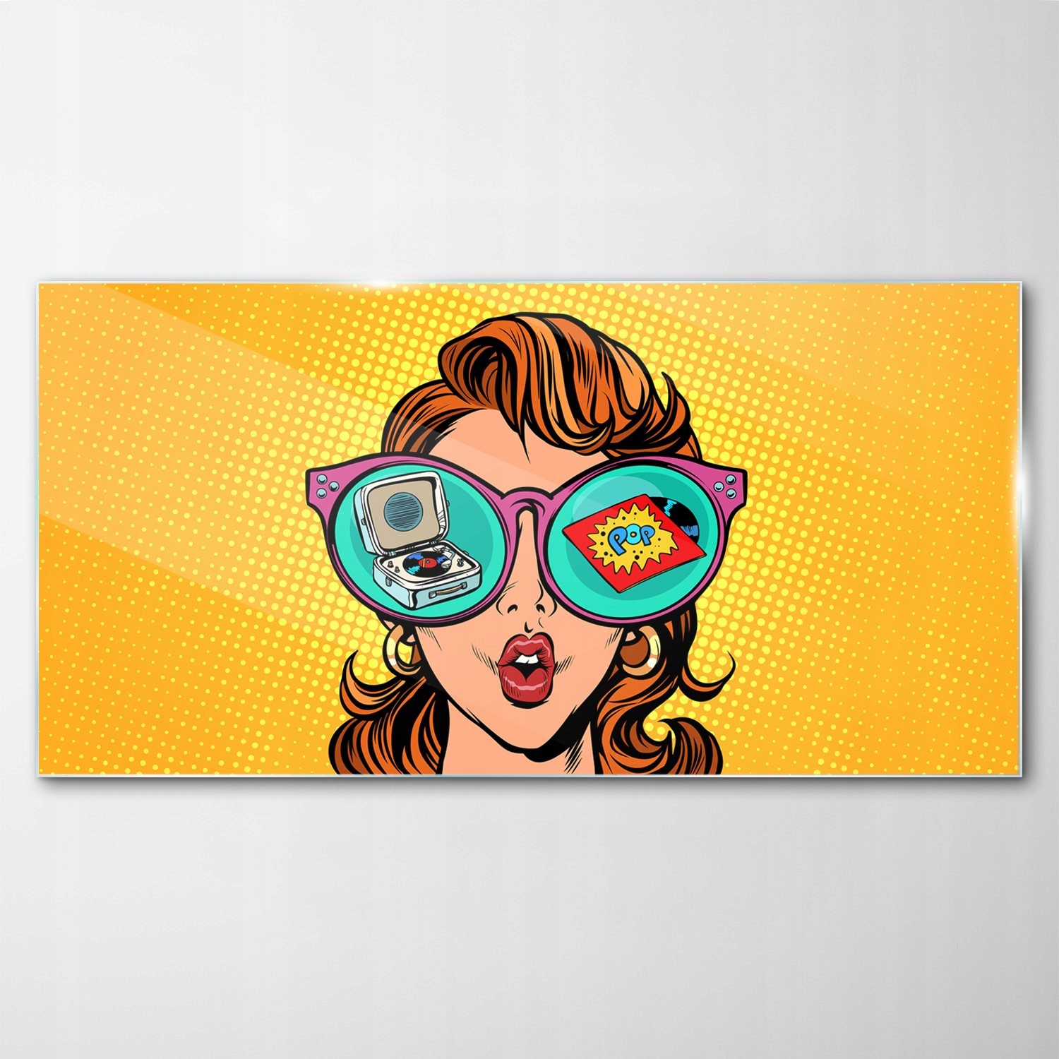 

Obraz na Szkle Dekor Kobieta Okulary Winyl 140x70