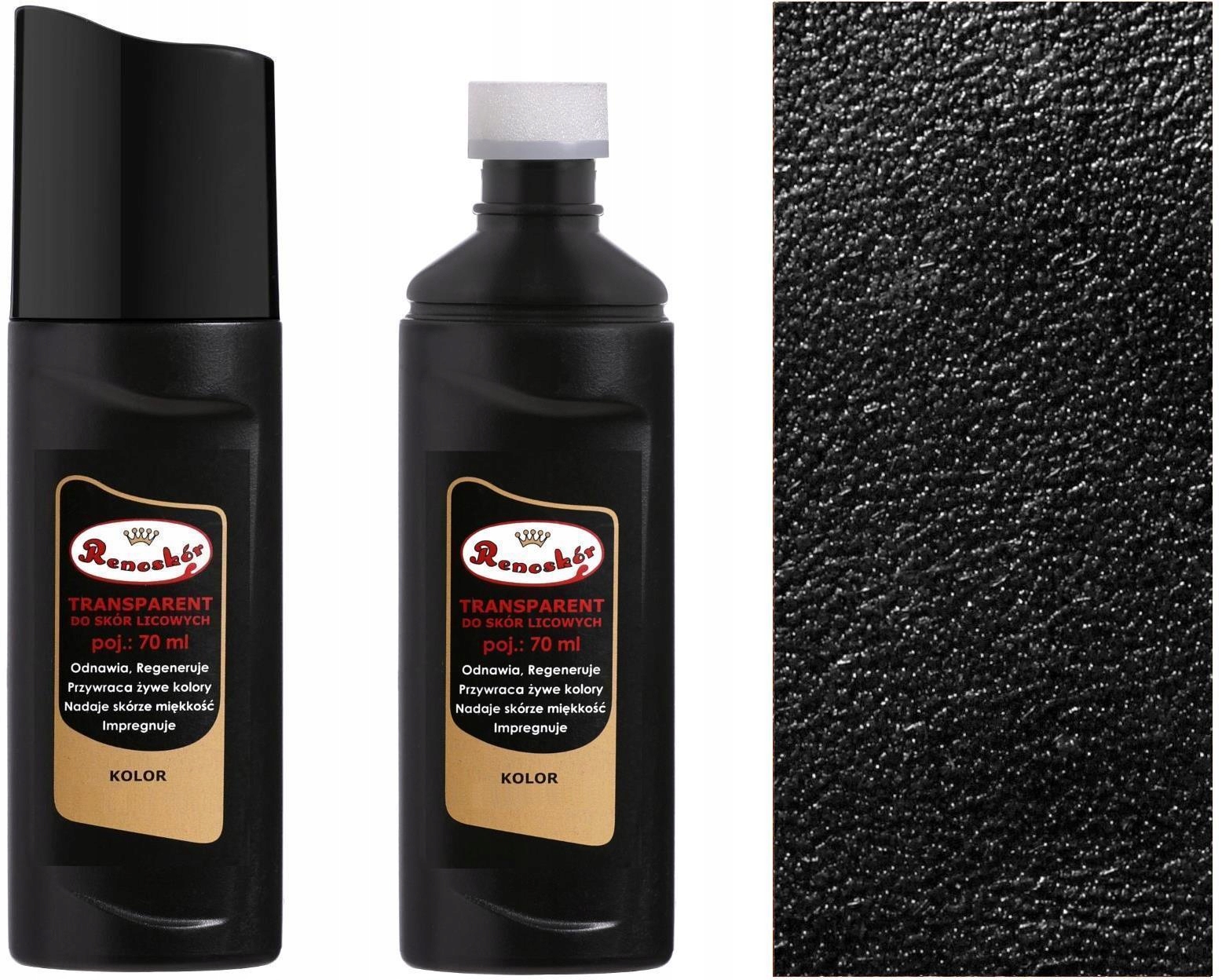 CZARNY RENOSKÓR TRANSPARENT PASTA W PŁYNIE DO RENOWACJI SKÓRY LICOWEJ 70 ML