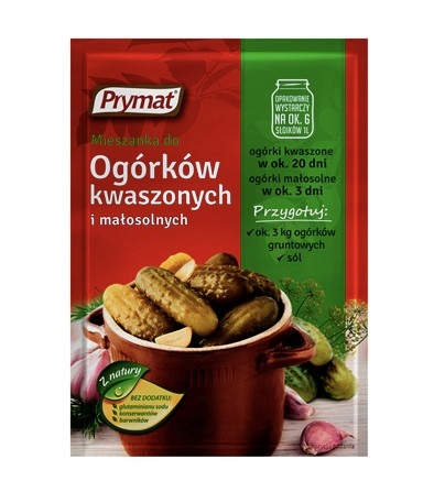 Prymat Směs pro kyselé a málosolené okurky 12 x 40 g