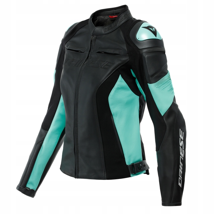 Dámska motocyklová bunda Dainese Racing 4 Lady Perforovaná čierna/mätová