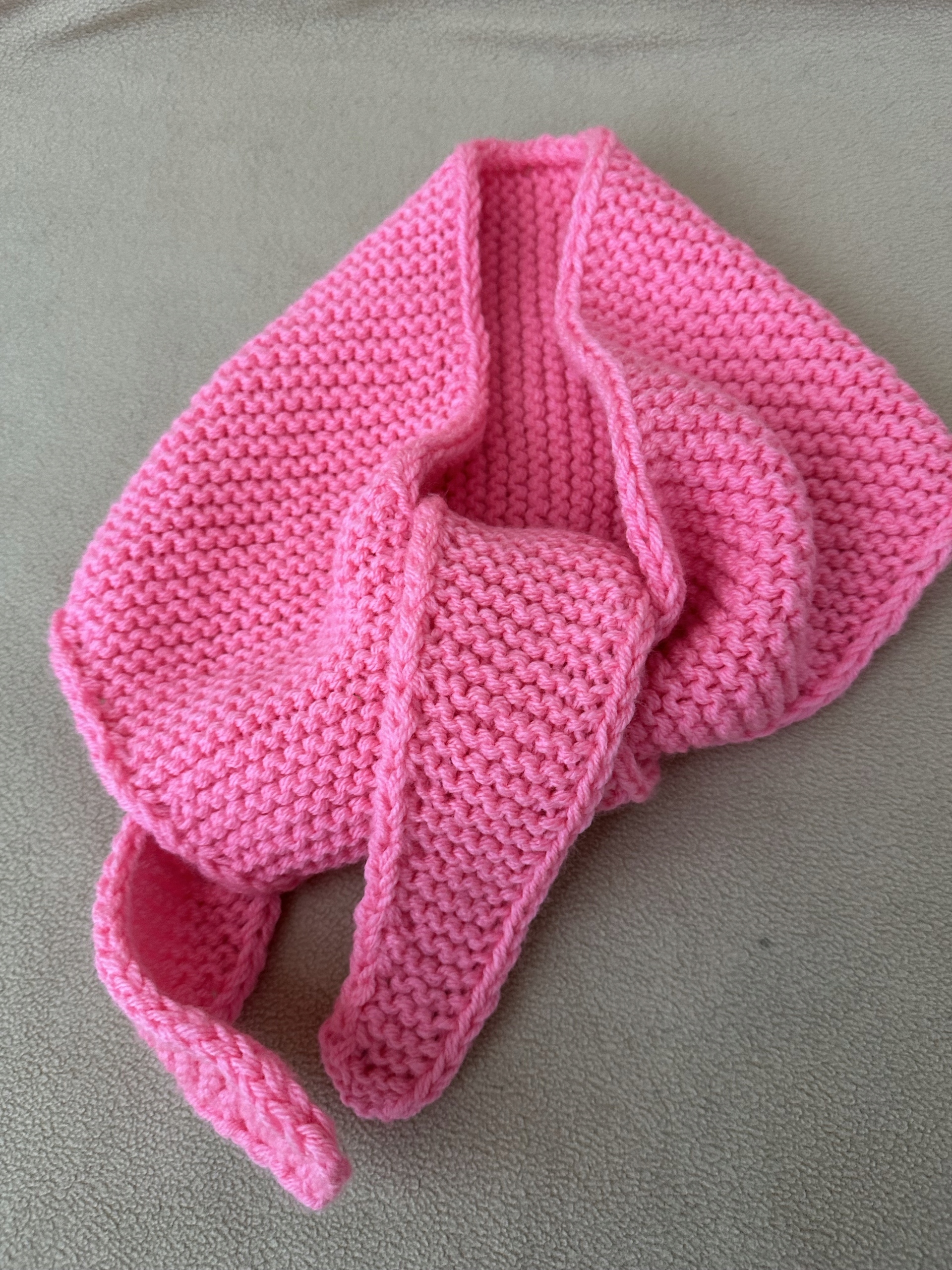 Šátek Baktus pink handmade
