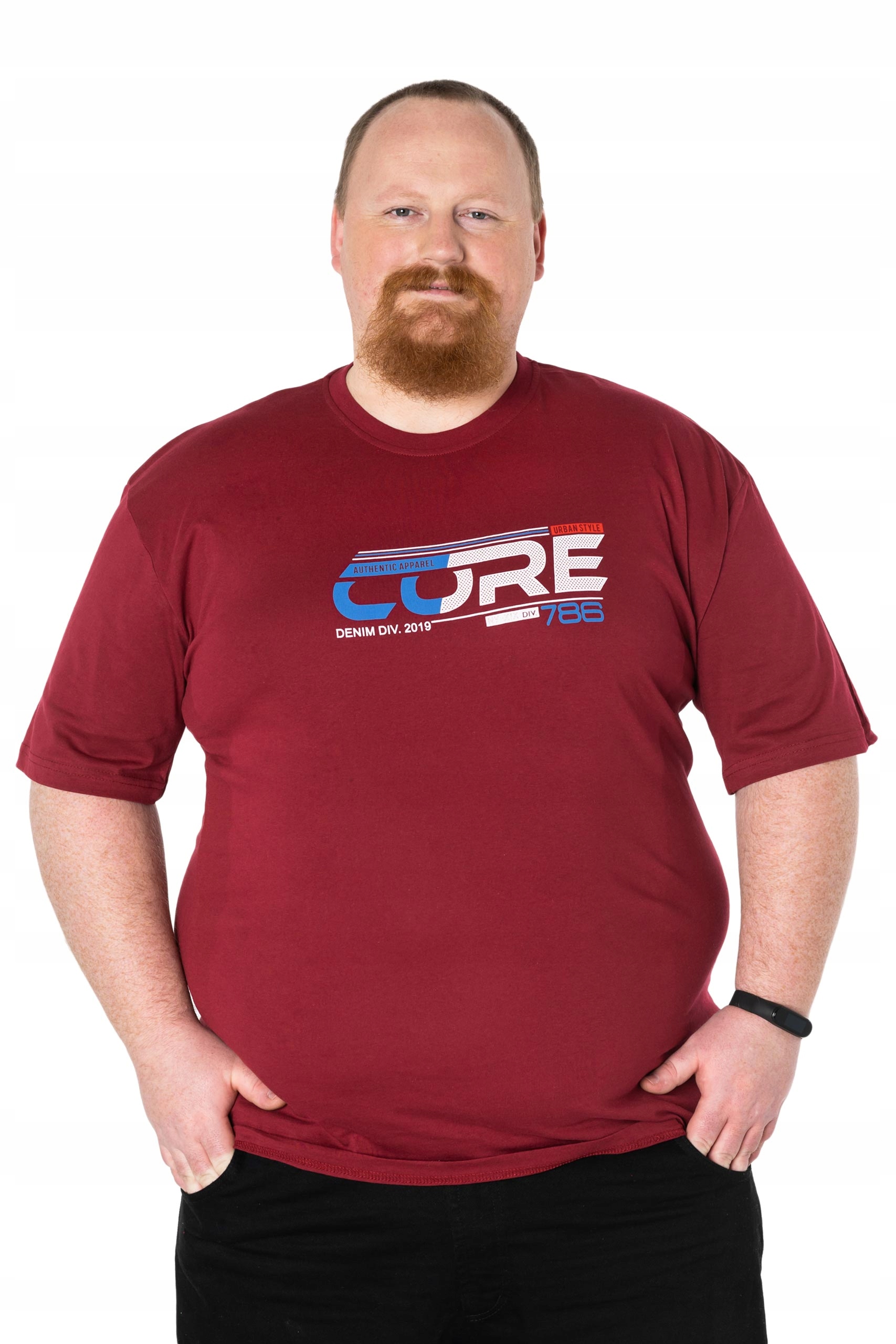 

Duży Podkoszulek Koszulka T-shirt Męski 2560-8 3XL