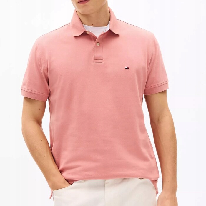 Polokošile Tommy Hilfiger bavlněné růžové pánské S (nové)