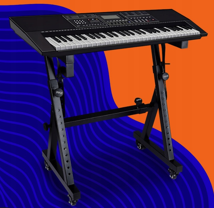 STATYW POD INSTRUMENTY KLAWISZOWE KEYBOARD STOJAK NA PIANINO PROFESJONALNY Marka inna
