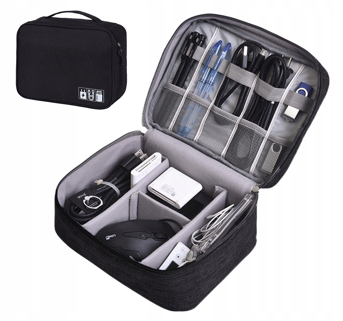 

TR12B Etui Organizer Pokrowiec Na Kable Podróżny