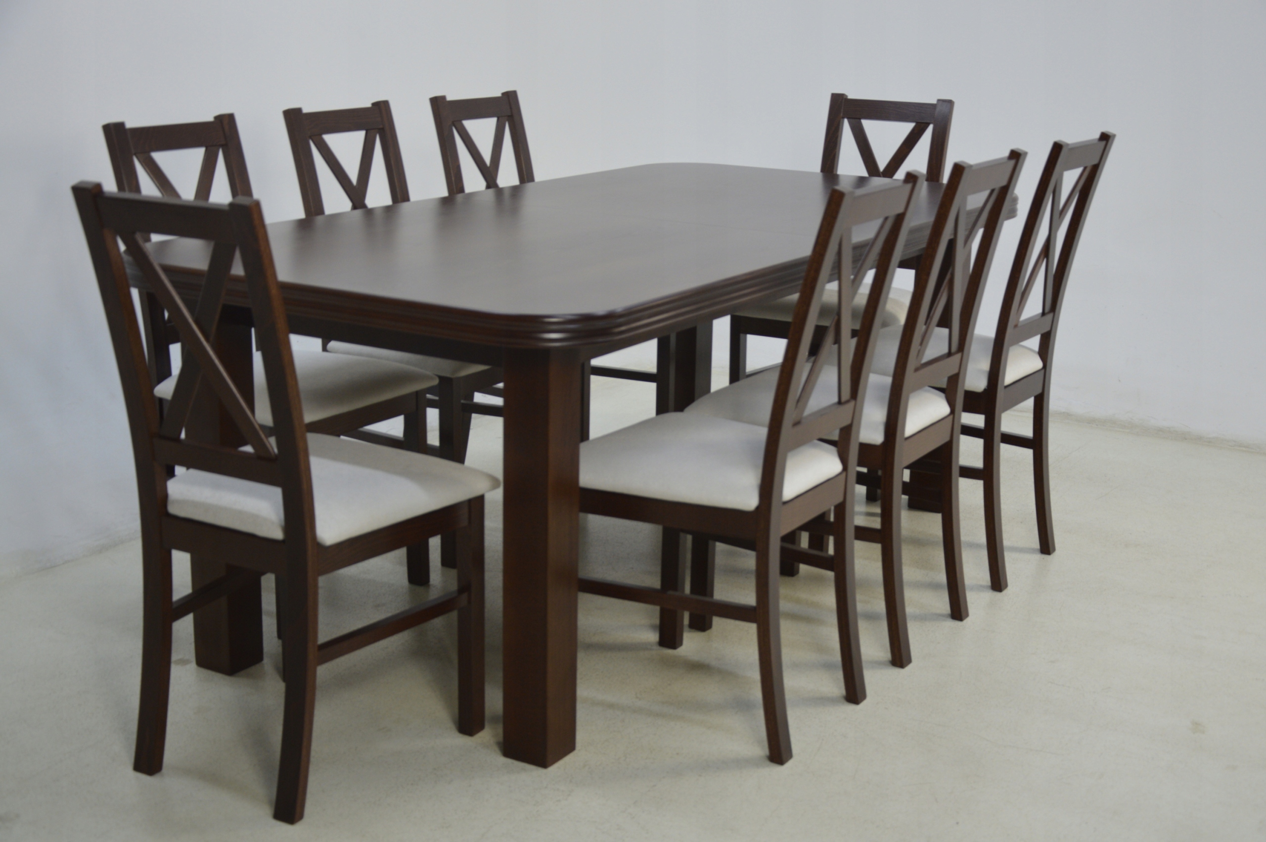 Stół do 3m i 8 krzeseł ZESTAW DO SALONU Marka inna