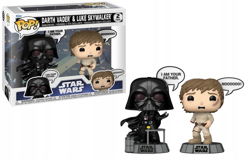 Sada figurek Funko Pop! Star Wars: 2-PACK Darth Vader & Luke Skywalker