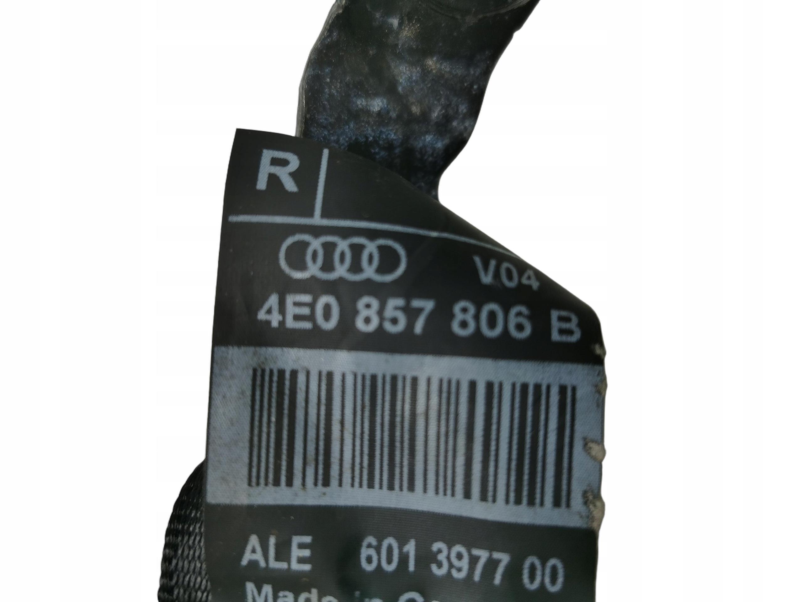 Gurten Sicherheits rechts heck AUDI A8 D3 4E0857806B