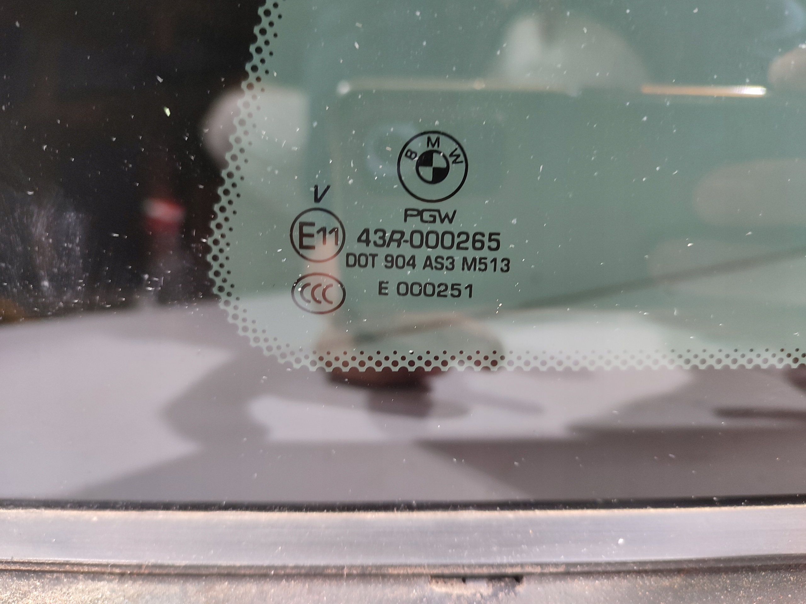 window left side rear BMW F13 F12 640D