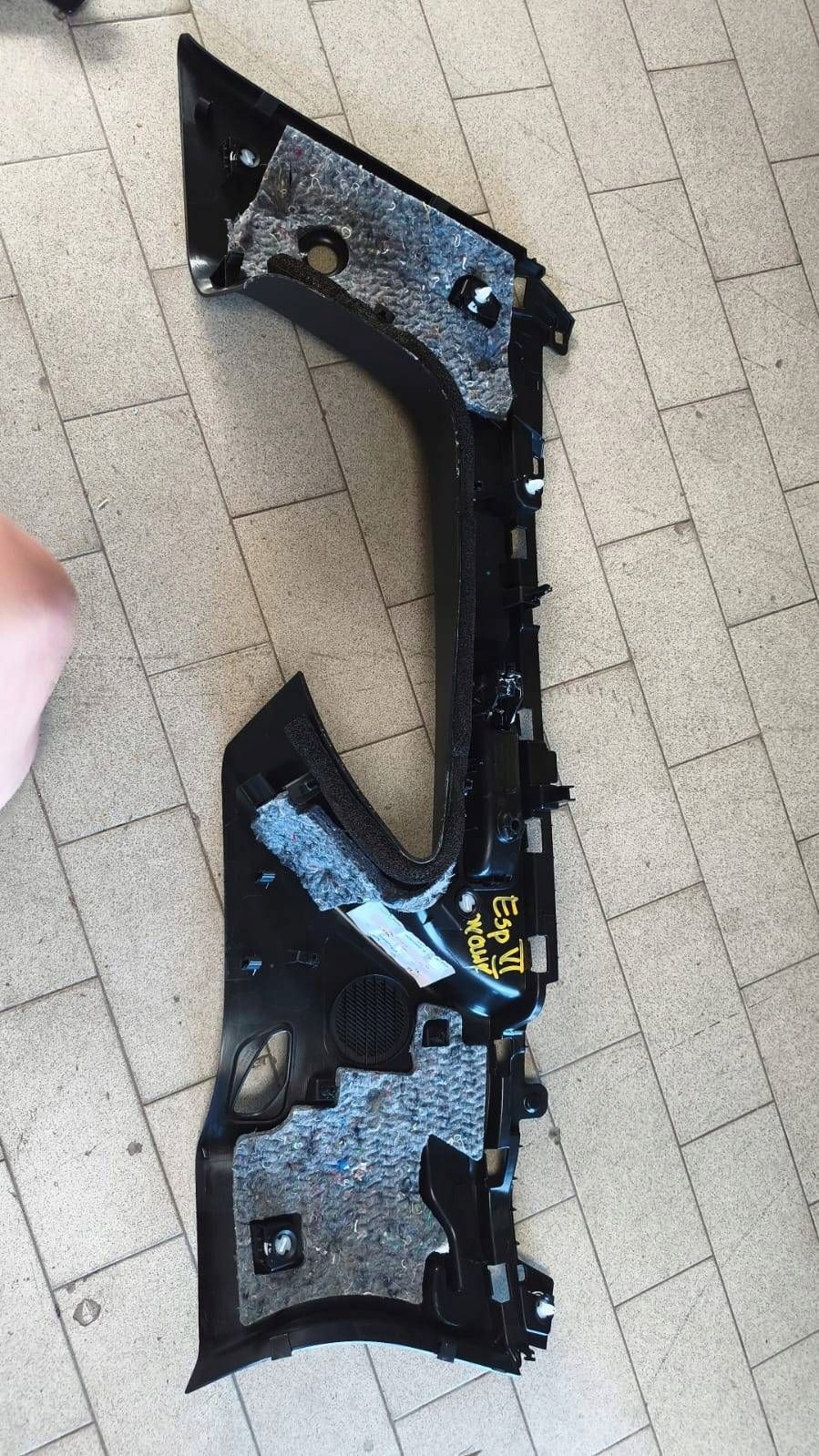 side upholstery boot rear part side right Renault Espace VI 769327143R