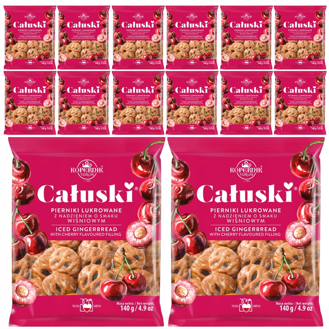 Levně Kopernik Perníky glazované s třešňovou náplní 140 g x 14 ks