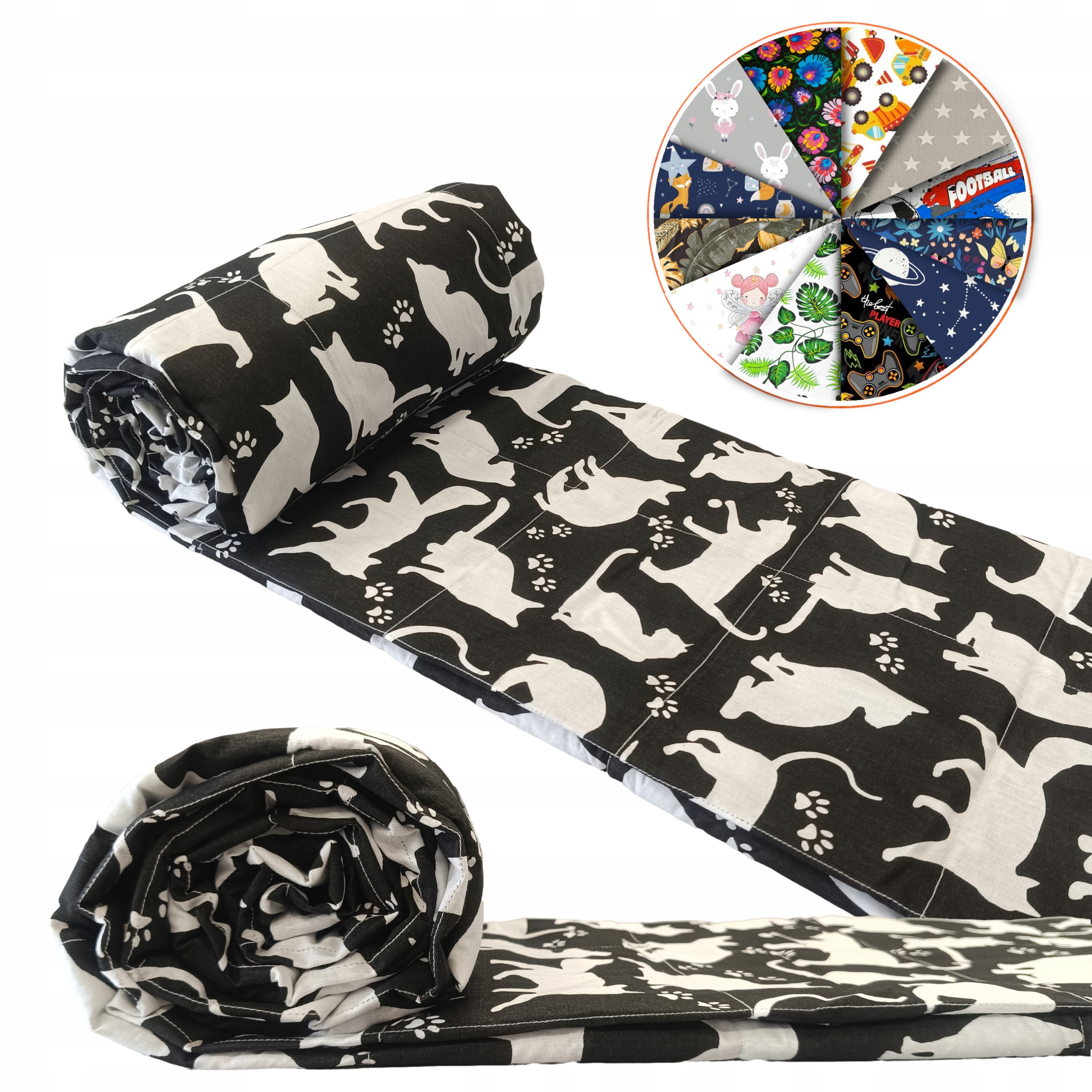 Kołdra obciążeniowa 150x200 4-10kg koc sensoryczny dla dorosłych