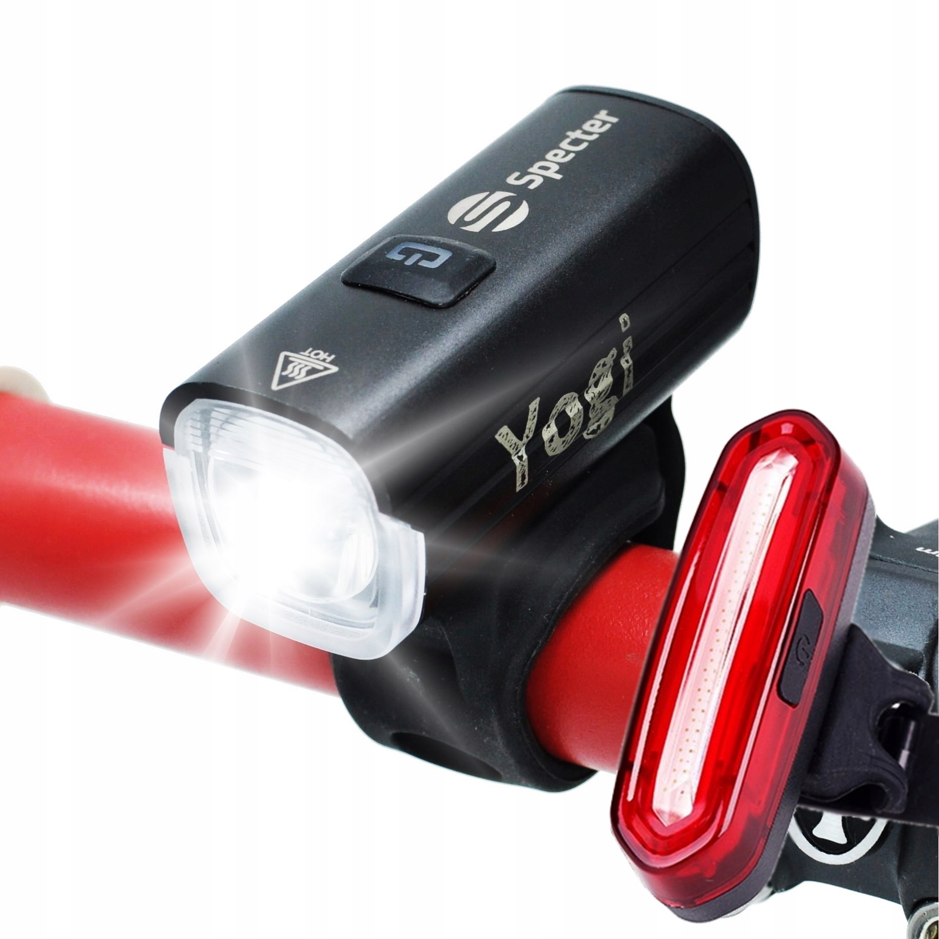 

Zestaw lampka rowerowa Specter Usb Yogi 400lm +Tył
