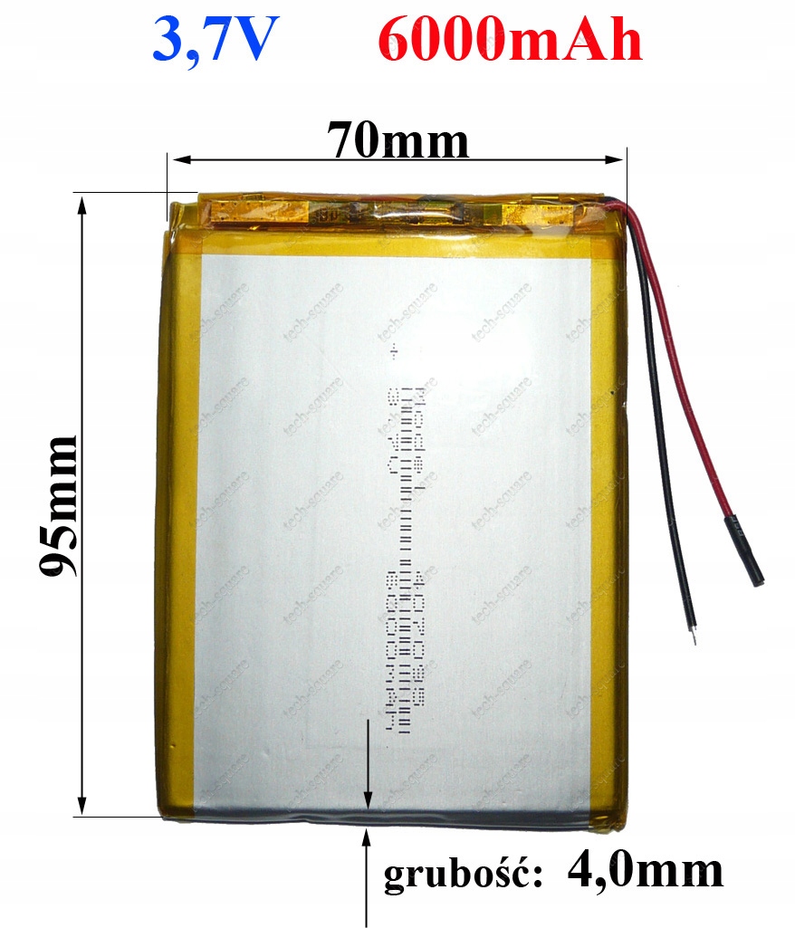 Akumulator Bateria Tablet 7"-10" 6000mAh