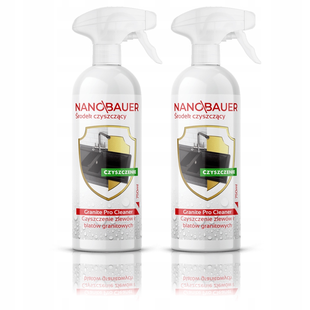 2x Čisticí prostředek na kamenný granitový dřez Nanobauer 750 ml
