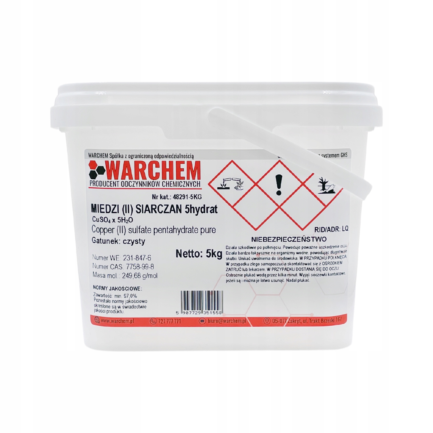 Siarczan Miedzi (II) 5hydrat czysty 5kg