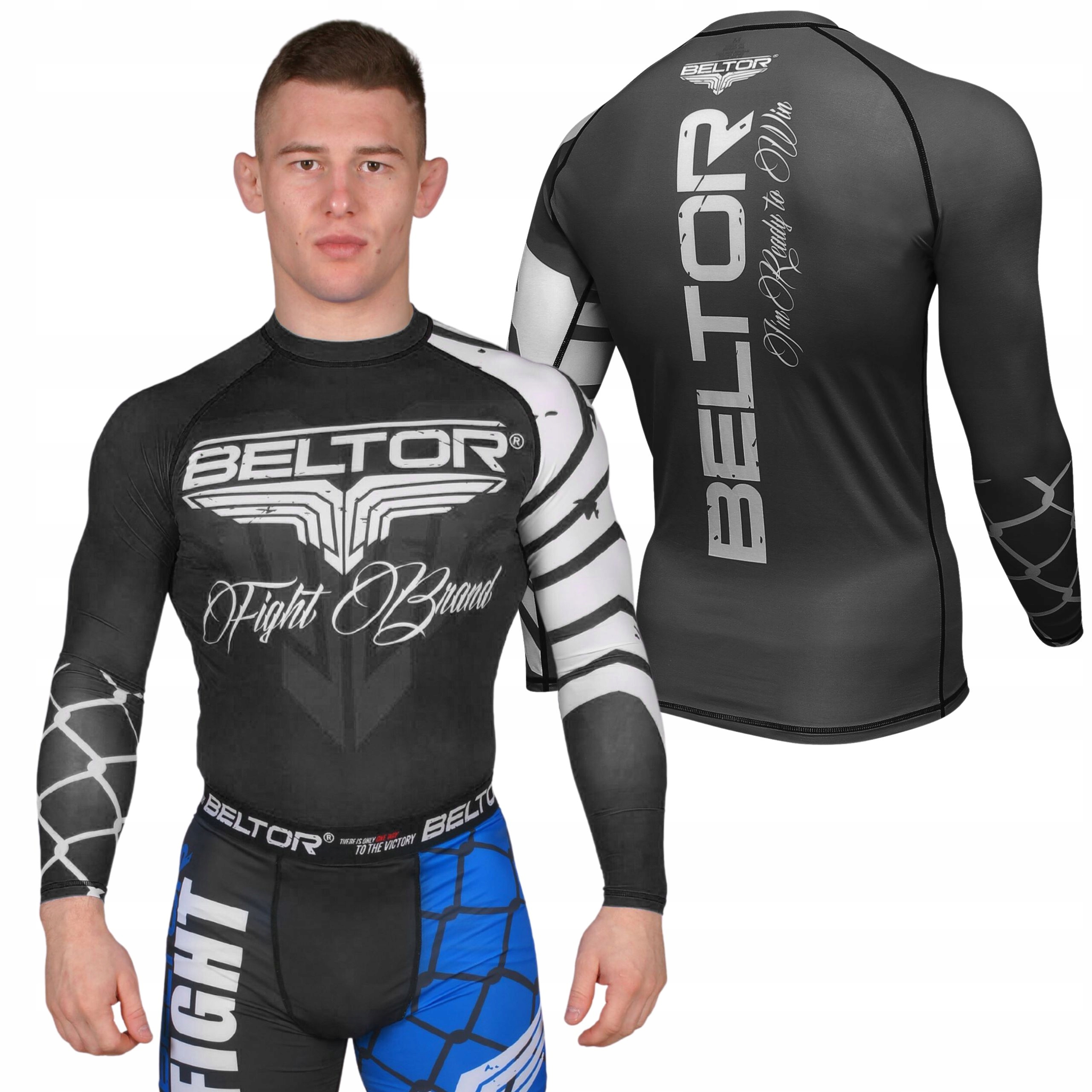 Beltor Rashguard Męski Predator Długi Rękaw Koszulka Termiczna Rozmiar L