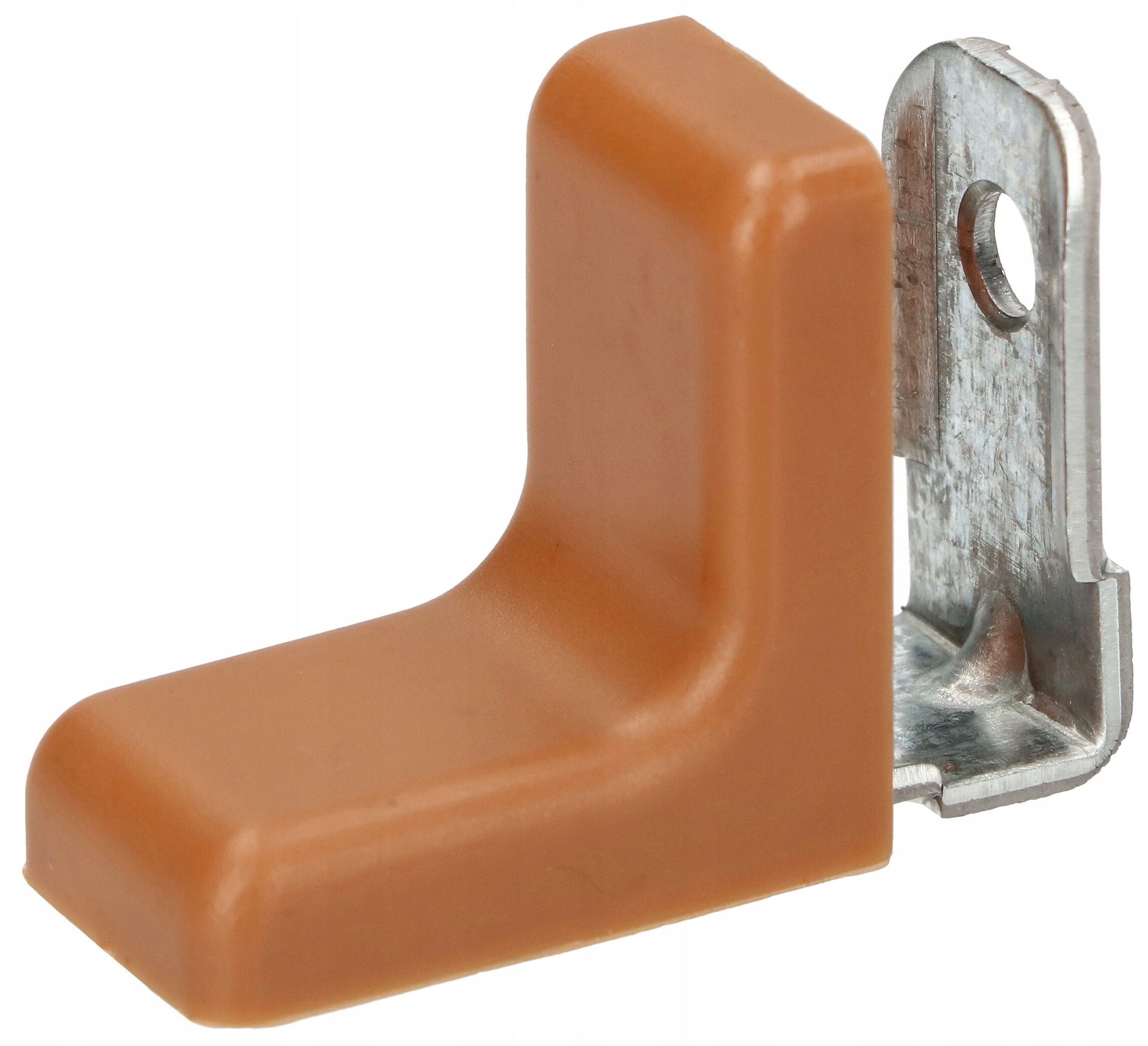 KOMANDOREK KĄTOWNIK METALOWY Z ZAŚLEPKĄ ORZECH