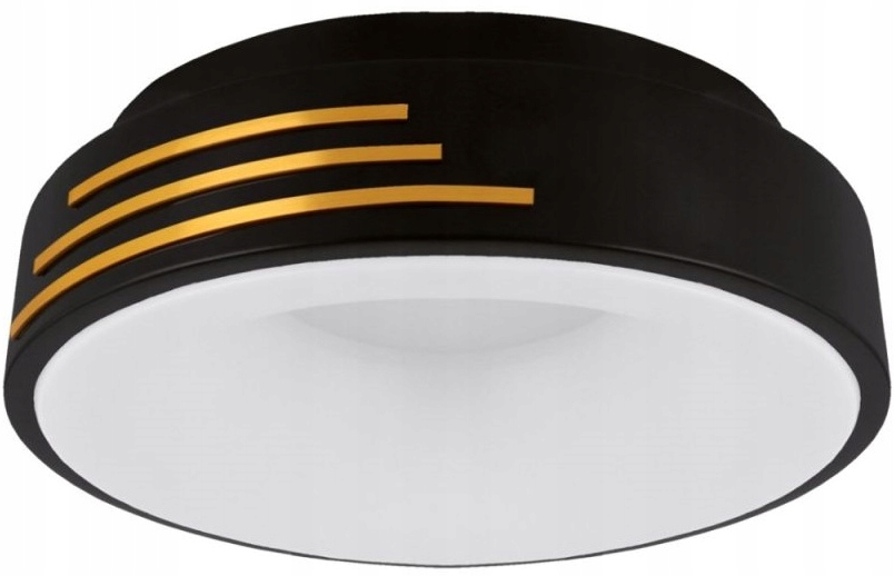 Stropní Svítidlo Stropní Svítidlo Dekorativní 24W Černozlatá Dekorace Na Omítku