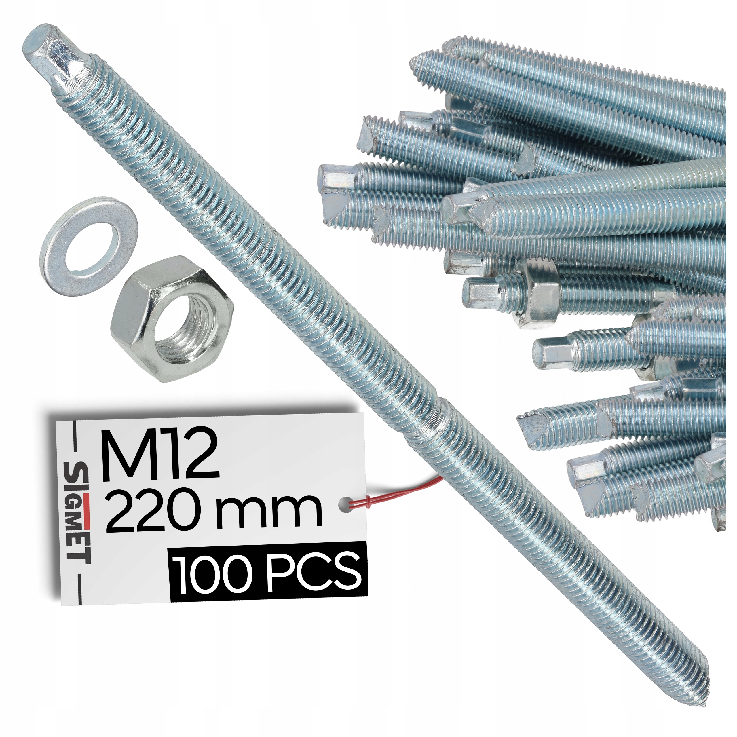 100 x Špendlík chemickej kotvy M12/220 100 x Sieťová objímka 15 (16) /130