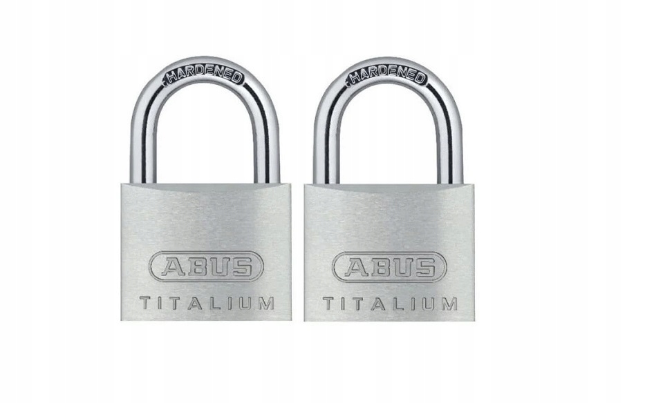 Zestaw 2 Kłódek Abus Titalium 64TI/45 System Jednego Klucza