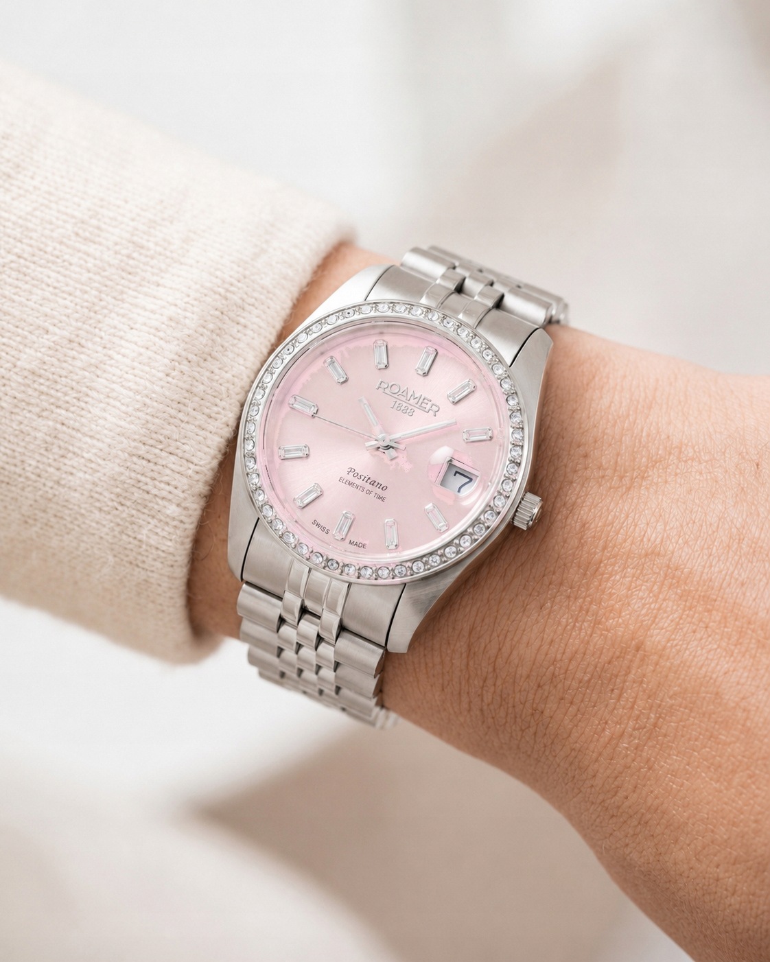 Zegarek Damski Roamer Positano Lady 853858-41-30-20 34mm 10ATM