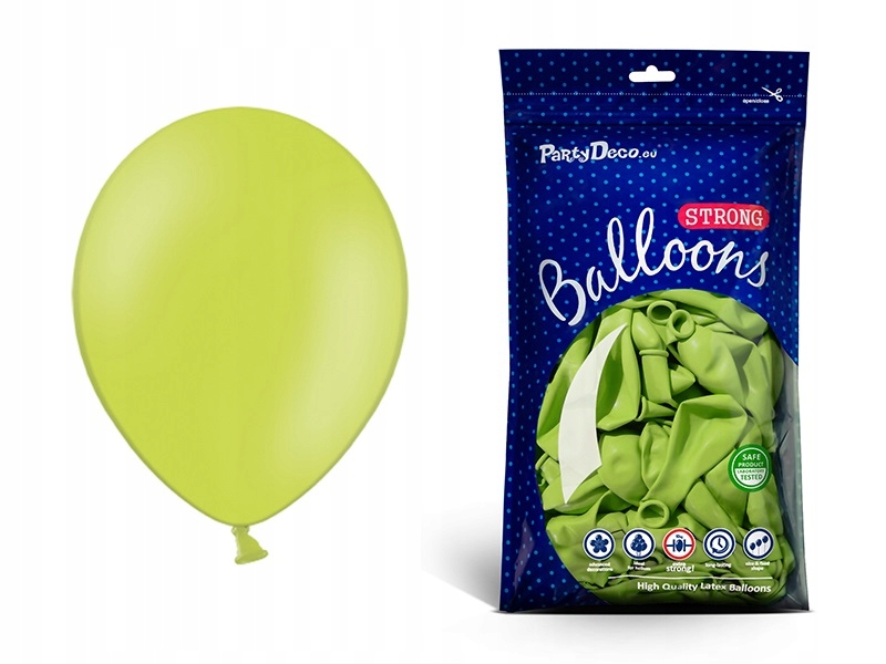

Limonkowe balony na Wesele pastelowe 23cm 100szt
