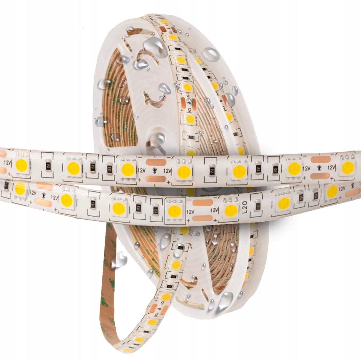 

Taśma Wodoodporna Led 5050 5m Neutral IP63 12V El