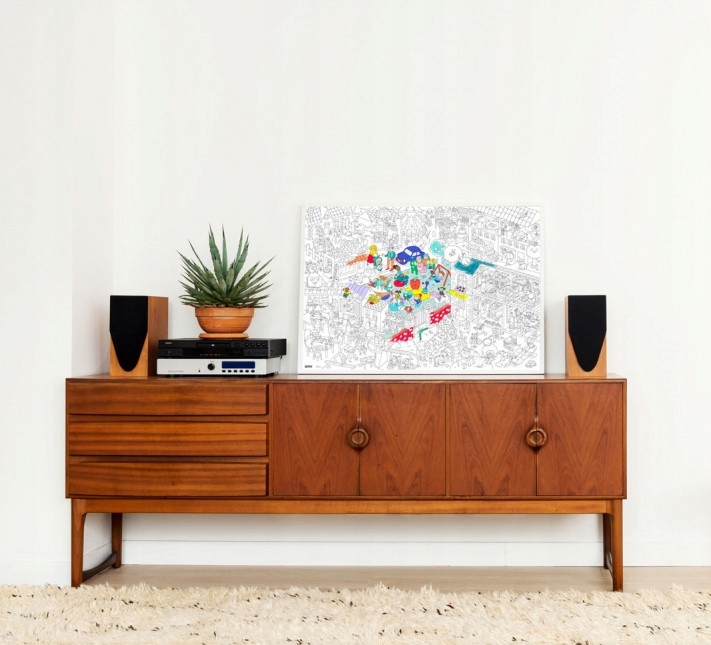 GIGANTYCZNA KOLOROWANKA 100x70 - KIDS LIFE Marka OMY