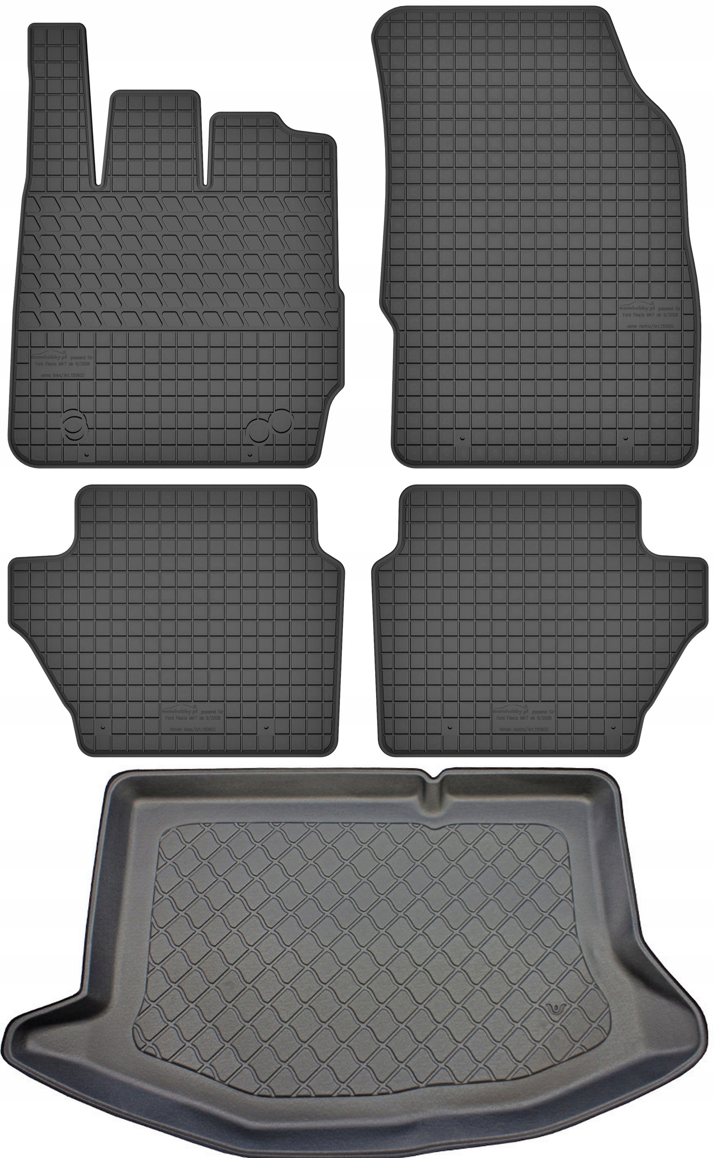 Ford Fiesta VI Hatchback 2008-2017 Koberce s rohožou